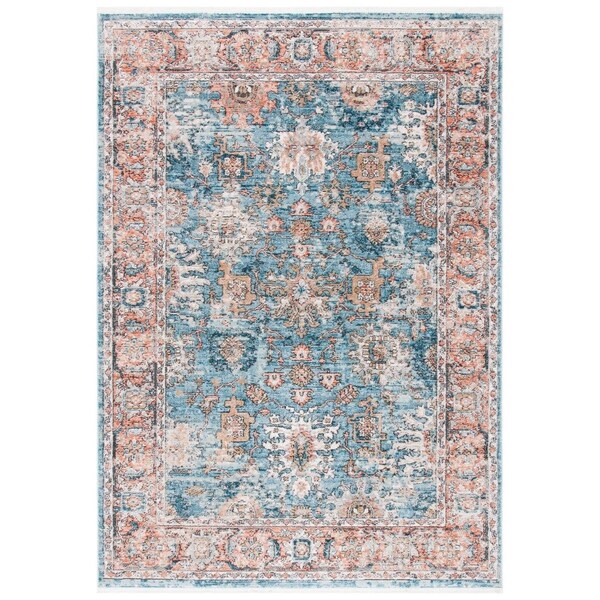 Safavieh Shivan Power Loomed Rectangle Area RugBlue & Red 4 x 6 ft. SHV797M-4 - main